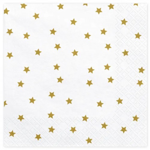 Guardanapos Estrelas Douradas